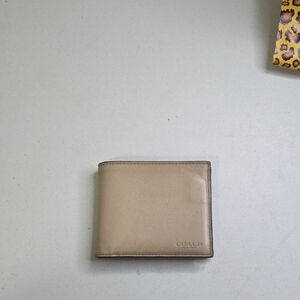 Coach Beige Leather Mens Wallet